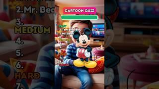 Cartoon Quiz #shorts #quiz #trivia