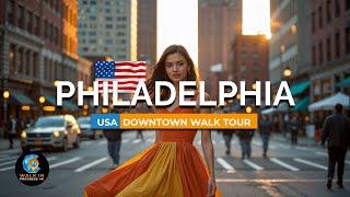 Philadelphia, USA  Downtown’s Colonial Roots & Modern Skyline ️ 4K Tour