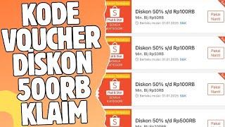 KODE VOUCHER DISKON SHOPEE 500RB DAN CARA GUNAKAN NYA EDISI SHOPEE 1.1