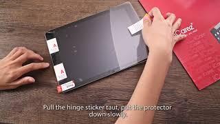 [Hinge Installation] iCarez iPad Anti-glare Matte Screen Protector Installation Video