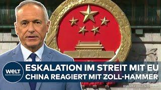 CHINA: Eskalation im Handels-Konflikt? Peking verhängt Zölle auf Produkte aus der EU