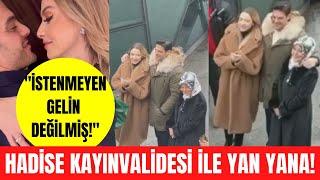 Hadise kayınvalidesi ile yan yana görüntülendi! Hadise Mehmet Dinçerler'in kardeşinin düğününe gitti