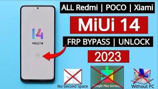 All Redmi/Poco Miui 14 Frp Bypass 2023 Without PC | Without Second Space - Fix Apps Not Disable