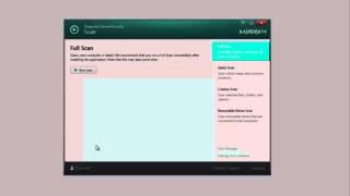 How to start a scan task in Kaspersky Internet Security 2014