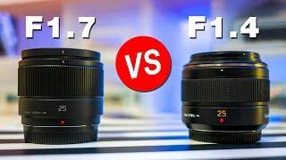 Panasonic 25mm f1.7 vs f1.4 Leica Photo Comparisons [G85]