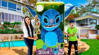 BONECO DO STITCH DO TAMANHO REAL QUE PARECE DE VERDADE - FAMÍLIA ROCHA