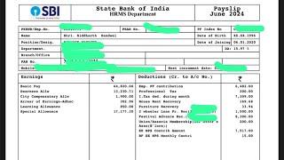 SBI PO Salary Slip !! After 4 years of service