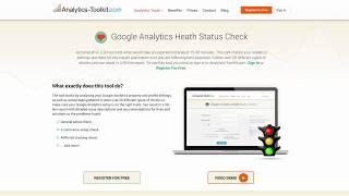 Google Analytics Health Status Checker