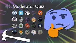 Quizzing my Moderators for 1 YEAR of Discord Nitro!