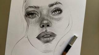 How to Draw a Realistic Nose and Lips with Pencils | Step-by-Step Tutorial