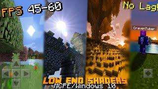 Top 10 - Best Minecraft PE Shaders For Low End Devices 2020 (MCPE Shaders No Lag) [MCPE/Windows 10]