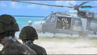 RFA Argus crew runs through hurricane response on Colliers Beach