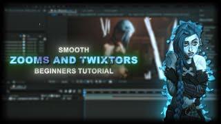 Smooth Zooms and Twixtor in - After Effects Beginners Tutorial