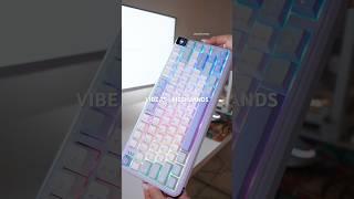 teclado com TELINHA! VIBE 75 | MECHLANDS #setup #shorts