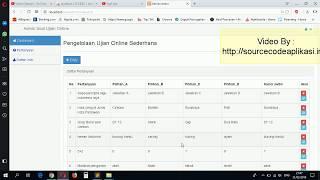 Aplikasi Ujian Online Sederhana Berbasis Php  - Free Sourcecode