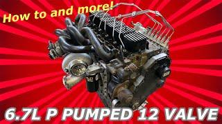 How to Build a P Pumped 6.7L 12 Valve! Plus 21:1 Compression, Big Cam, and a Tubular Manifold