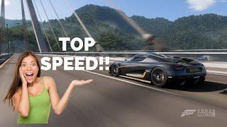 forza horizon 5 pc // koenigsegg one 1 // TOP SPEED 