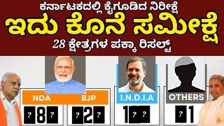 ಈ ಬಾರಿಯ ಲೋಕಸಭಾ ಚುನಾವಣೆಯ ಕಟ್ಟಕಡೆಯ ಸಮೀಕ್ಷೆ | ಕೊನೆ ಸಮೀಕ್ಷೆಯಲ್ಲಿ 3 ಪಕ್ಷಕ್ಕೂ ಖುಷಿ Last survey before poll