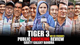 Tiger 3 | Day 03 Tuesday | Public SH0CKING Review | Gaiety Galaxy Bandra | Salman Khan, Shahrukh