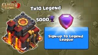 This Happens When Th10 Sign Up To Legend League | Live Attacks In Clash Of Clans