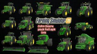 John Deere Pack Mod full apk | Fs 20 new mod