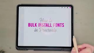 How to Bulk Install Fonts in Procreate! (This worked for over 4000 fonts, all at once!)