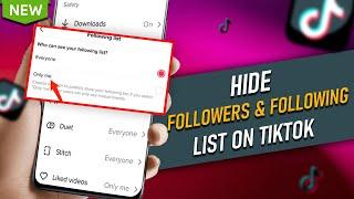 How To Hide Followers & Following List on TikTok 2024 [ Quick & Easy ]