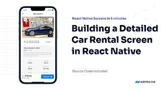 #41 Building a Detailed Car Rental Screen in React Native