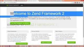 Install Zend 2 Framework  +  install the ZendSkeletonApplication with XAMPP