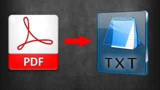 How to Convert PDF to Text File using Adobe Reader:PDF to Text
