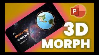 Create Stunning 3D World Map Animations with Morph Transition in PowerPoint | Step-by-Step Tutorial