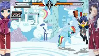 Tristan's MUGEN - Nayuki Minase (Me) Vs Rainbow Dash (Moku)