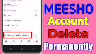 How to delete meesho account permanently | meesho account delete kaisa kare