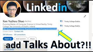 I took 1 minute to remove Talks About Hashtags on LinkedIn | LinkedIn par TALKSABOUT kaise badalen