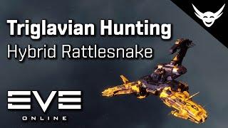 EVE Online -  Triglavian hunting in Hybrid Rattlesnake