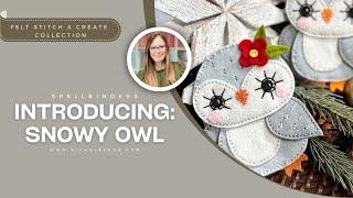 Introducing Spellbinders Felt Stitch & Create: FELT SNOWY OWL