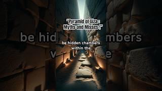 "Pyramid of Giza: Myths and Misses!" 2 #fun #history #mythology #1minmythology #shortmyths #pyramid