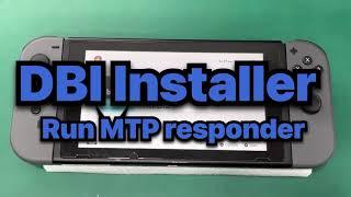 Nintendo Switch install games from pc via USB (Run the dbi MTP responder)