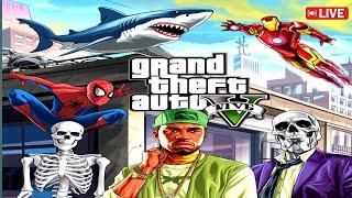 GTA 5: RAGNOLL LIVE STREAM SPIDER-MAN IRON-MAN FREEFIRE #live #gta #freefire