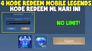 NO LIMIT! 4 KODE REDEEM ML HARI INI KODE REDEEM MOBILE LEGENDS KODE REDEEM ML TERBARU NOVEMBER 2024