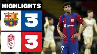 FC BARCELONA 3 - 3 GRANADA CF | RESUMEN LALIGA EA SPORTS