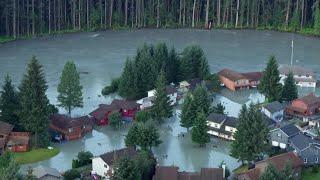 Glacially-dammed lake releases, resulting in flooding for Juneau neighborhoods