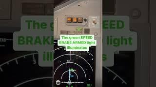 See how the speed brake works on the Boeing 737 ️