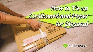 How to Tie up Cardboard and Paper for Recycling in Japan