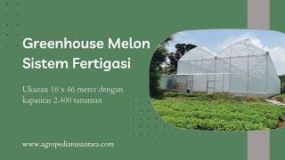 Project Greenhouse Melon Sistem Fertigasi oleh PT. Lentera Agropedia Nusantara