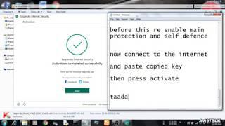 Kaspersky Internet Security 2019 Licence Key +  Kaspersky Trial Reset