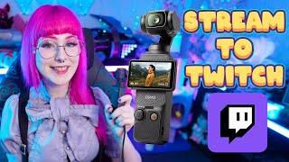 DJI Osmo Pocket 3 - Stream to Twitch, Youtube & More & Use as a webcam tutorial