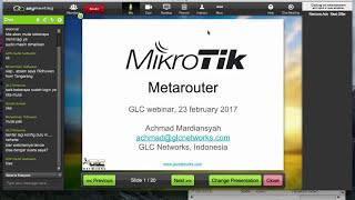 GLC Networks webinar: mikrotik metarouter
