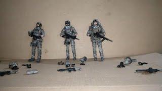 JoyToy US Navy Seals 1:18 scale action figures. Fantastic 1:18 scale modern military action figures.