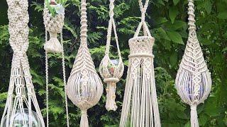 Hanging Macramé Light Sculpture - Amazing Decoration for Home and Garden